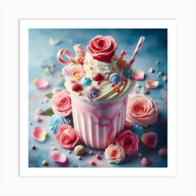 Ice Cream Sundae Art Print