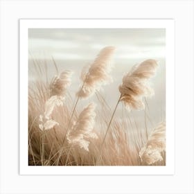 Pampas Grass With Horizon View Art Print