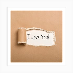 I Love You 2 Art Print