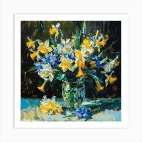 Daffodils In A Vase 3 Art Print