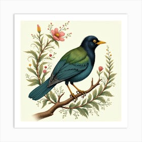 Bird On A Branch 2 Art Print