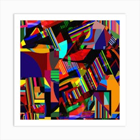 Mixed Up Mess Art Print