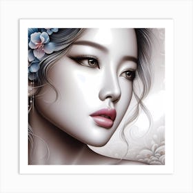 Asian Beauty Art Print