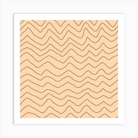 Wavy Pattern Art Print