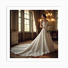 Wedding Dress 4 Art Print