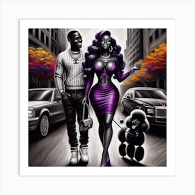 Man And A Woman Art Print