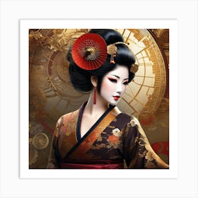 Geisha 152 Art Print