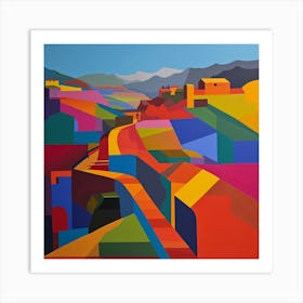 Abstract Travel Collection Cusco Peru 2 Art Print