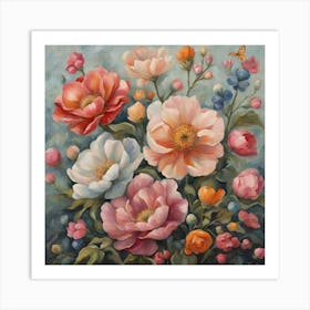 Peonies 3 Art Print