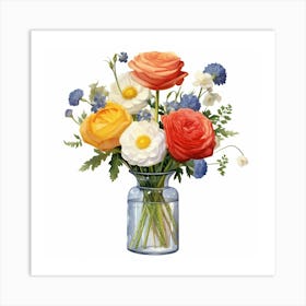 Flowers In A Vase Art Print