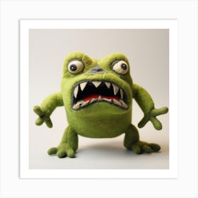 Angry Frog Art Print
