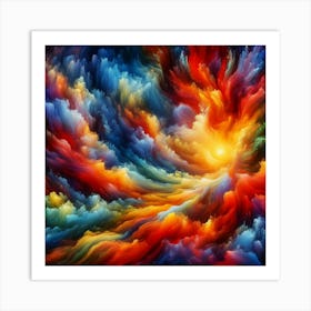 Exotic Abstract Painting 2 Art Print