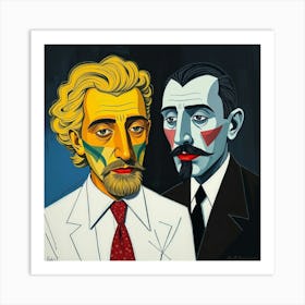 Two Men With Beards Art Print