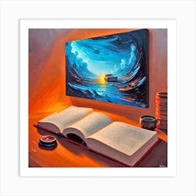 Book Of The Ocean Art Print