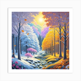 Winter Forest 1 Art Print