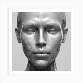 3d Head 1 Art Print