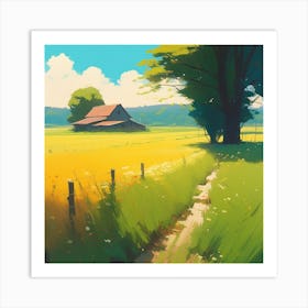 Landscape Painting 81 Art Print