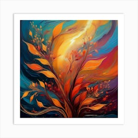 Abstract Of A Tree 1 Art Print