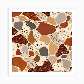 Pattern Of Pebbles Art Print