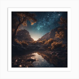 Night Landscape Art Print