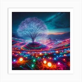 Tree In A Field 8 Art Print