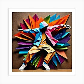 Origami Dancer 86 Art Print