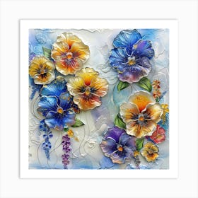 Pansies 10 Art Print