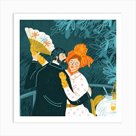 Renoir, Danse à la Campagne Illustration Art Print