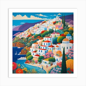 Greece landscape Art Print