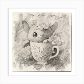 Stitch In A Teacup Art Print