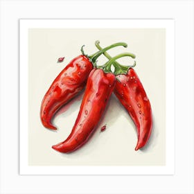 Red Chili Peppers 1 Art Print