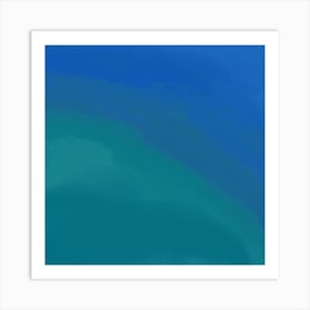 Blue Ocean Tide Art Print