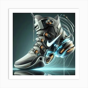 Futuristic Sneakers Art Print