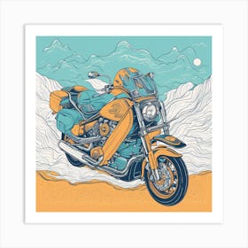 Harley Davidson Art Print