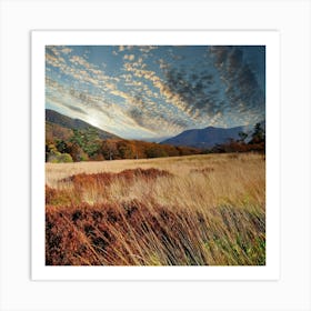 Sunrise Over The Blue Ridge Mountains Art Print