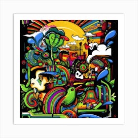 Psychedelic Art Art Print