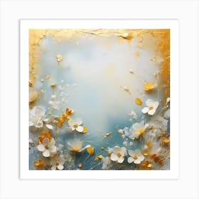 Abstract Flower Painting Art Print