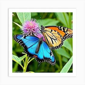 Monarch Butterflies Art Print