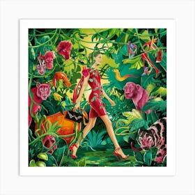 A Vibrant And Captivating Illustration Set In A Lu Vr Ks4r7ty6pghuwwhcx G Lrqnjcsqrwymaey Pj0anq Art Print