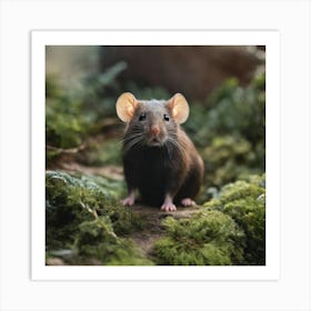 Rat In The Forest Art Print