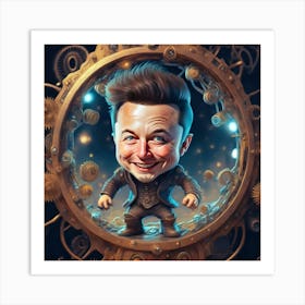 Elon Musk Art Print