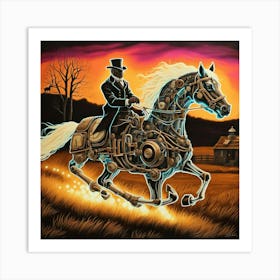 Steampunk Horse 1 Art Print