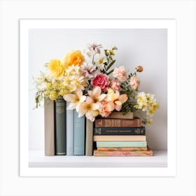 Bouquet Of Books Art Print