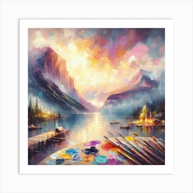 Landscape Painting 1 Art Print