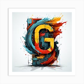 Letter G 3 Art Print