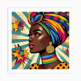 Amara Pop African Woman  Art Print