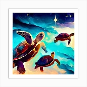 Sea Turtles Art Print