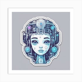 Robot Girl 5 Art Print