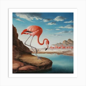 American Flamingo 3 Art Print