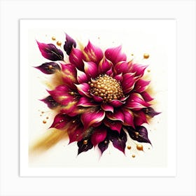 Dahlia Flower 11 Art Print